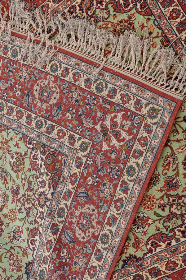 Old Fine Persian Esfahan  Rug at Essie Carpets, Mayfair London