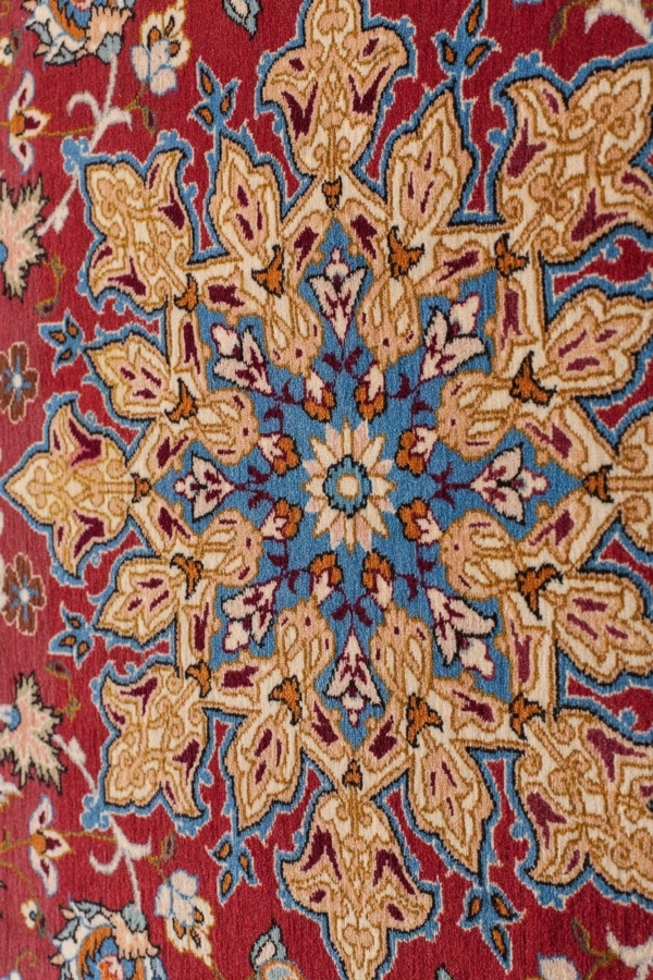 Fine Old Persian Esfahan Rug at Essie Carpets, Mayfair London