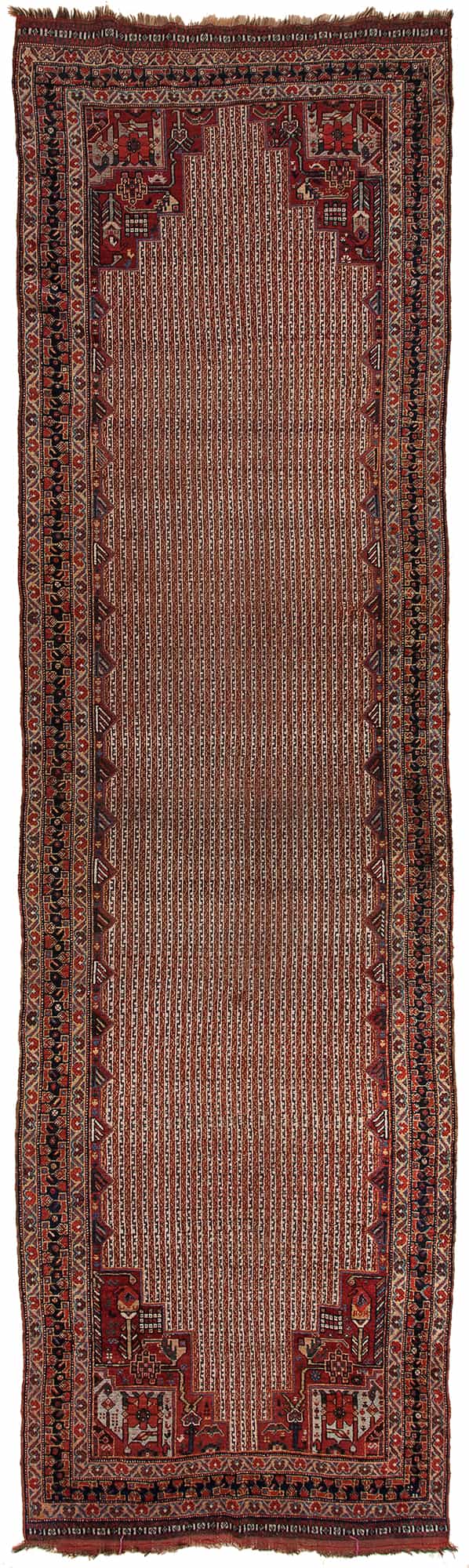 Antique Persian Qashqai Runner at Essie Carpets, Mayfair London