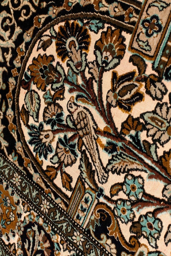Embossed Persian Qum Rug at Essie Carpets, Mayfair London