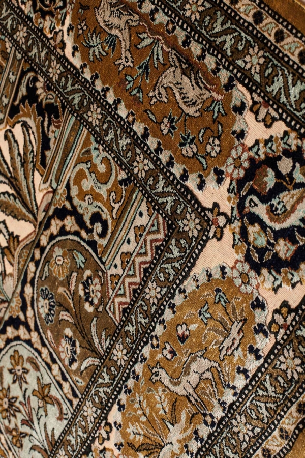 Embossed Persian Qum Rug at Essie Carpets, Mayfair London
