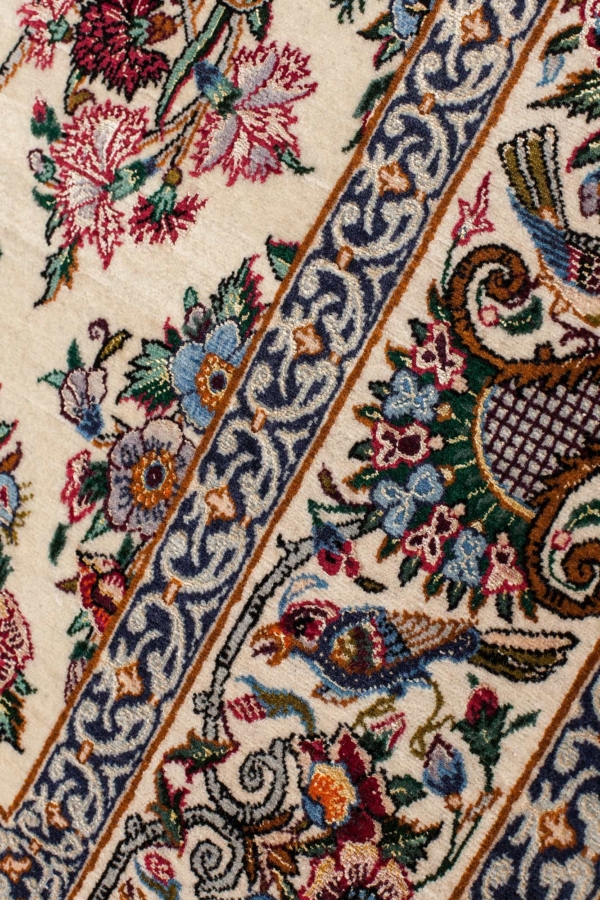 Signed Persian Esfahan Rug at Essie Carpets, Mayfair London