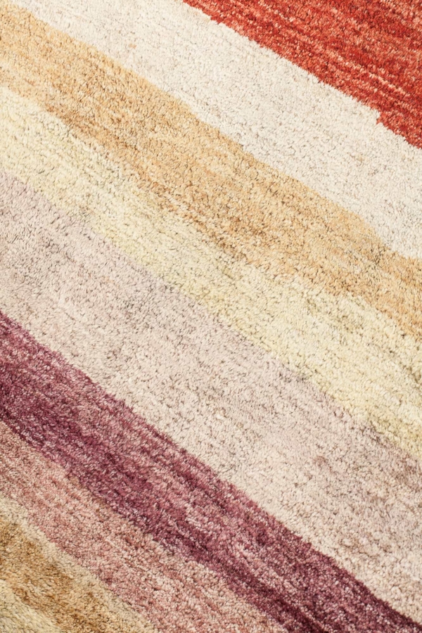 Modern stripe Afghan  Rug at Essie Carpets, Mayfair London