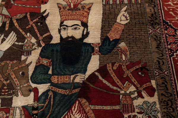 Persian King Antique Persian Kashan Rug at Essie Carpets, Mayfair London