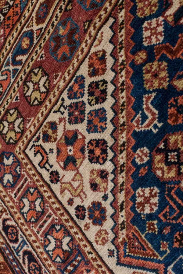 Very Fine Old Persian Qashqai Rug at Essie Carpets, Mayfair London