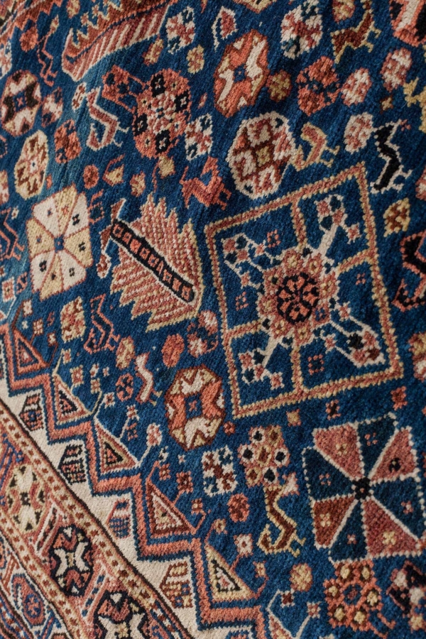 Very Fine Old Persian Qashqai Rug at Essie Carpets, Mayfair London