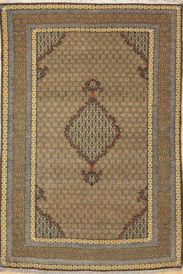 Very Fine Old Persian Qum Rug at Essie Carpets, Mayfair London