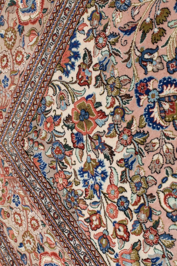 Old Persian Signed Qum Rug at Essie Carpets, Mayfair London