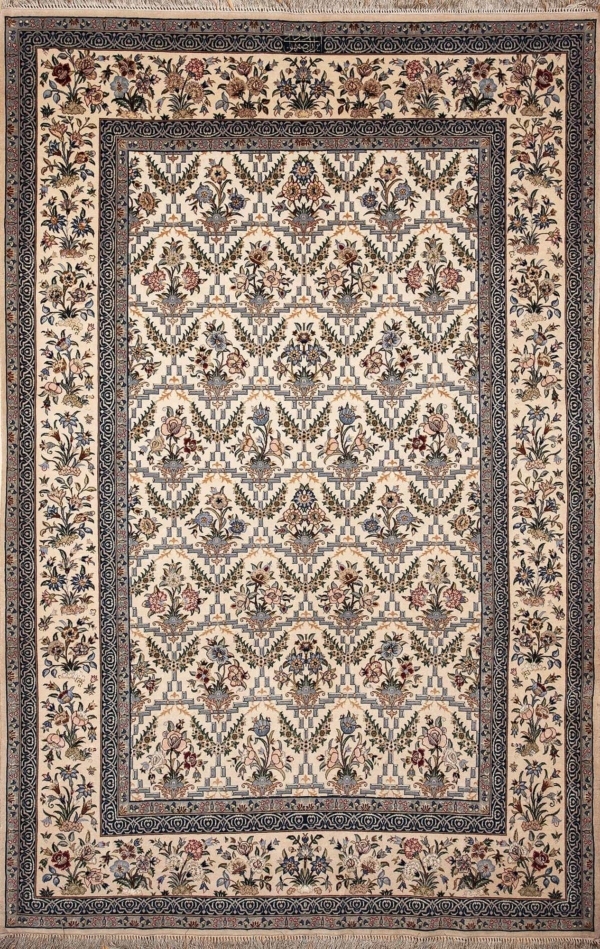 Persian Signed  Esfahan Rug at Essie Carpets, Mayfair London