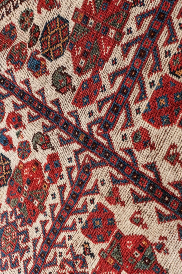 Old Persian Qashqai Carpet at Essie Carpets, Mayfair London