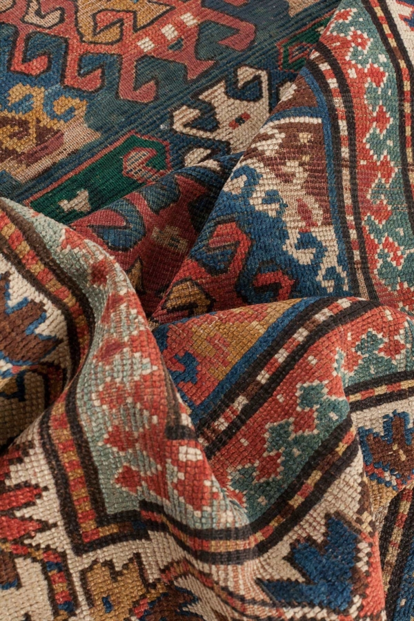 Caucasian Kazak Runner Antique at Essie Carpets, Mayfair London