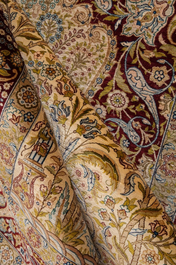 Fine Signed Turkish Hereke Rug at Essie Carpets, Mayfair London