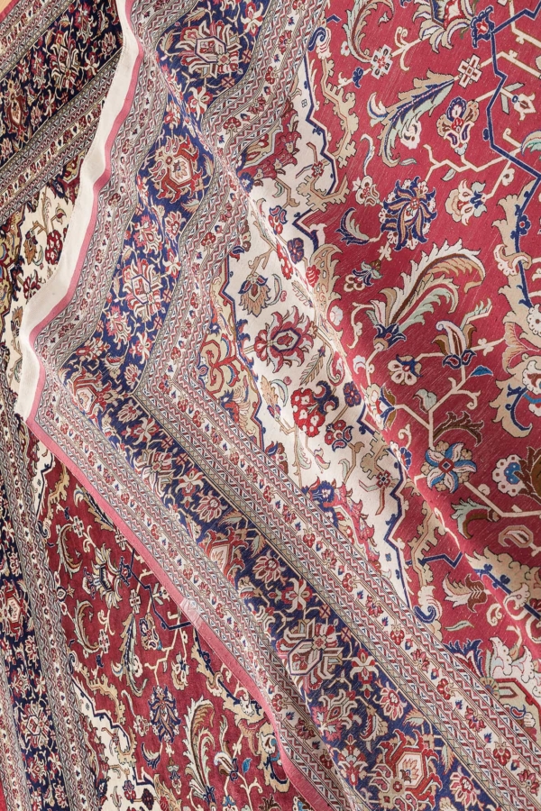 Very Fine, Signed Persian Qum Carpet at Essie Carpets, Mayfair London