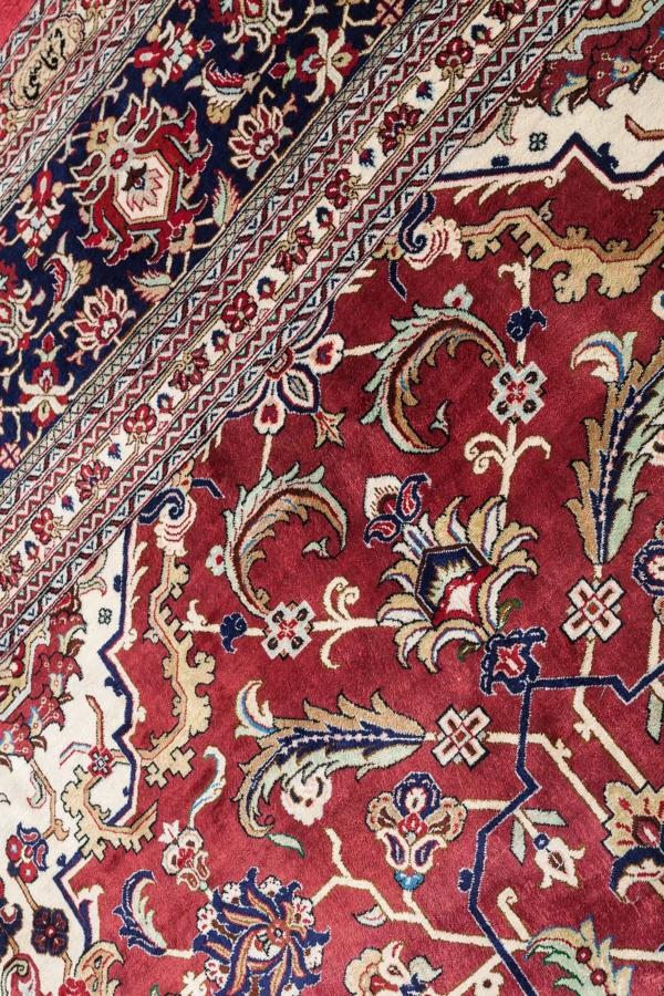 Very Fine, Signed Persian Qum Carpet at Essie Carpets, Mayfair London