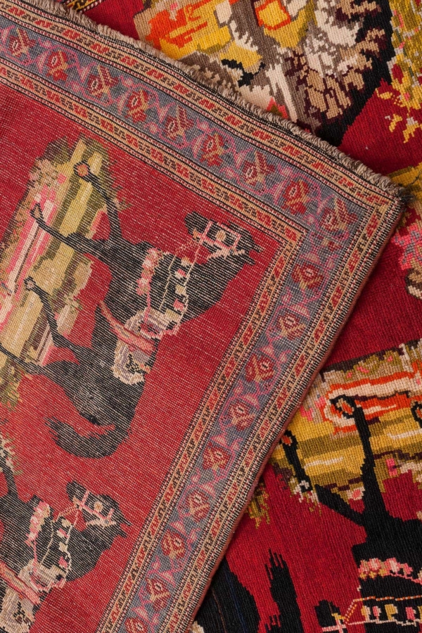 Delightful and Unusual Karabakh Rug at Essie Carpets, Mayfair London