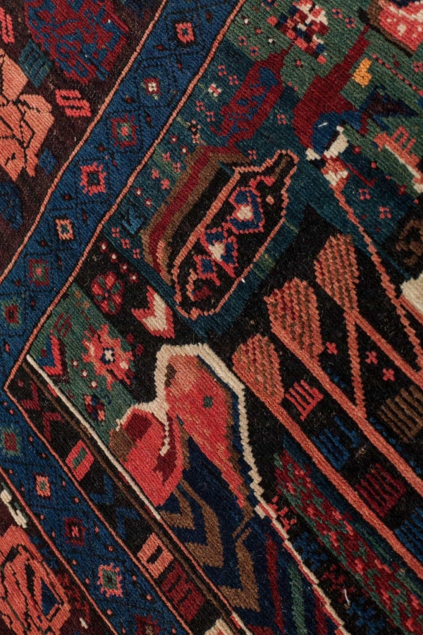 Old Russian Karabakh Rug at Essie Carpets, Mayfair London
