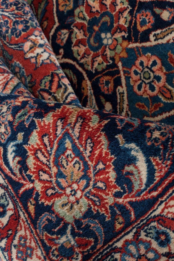 Old Persian Kashan Carpet at Essie Carpets, Mayfair London