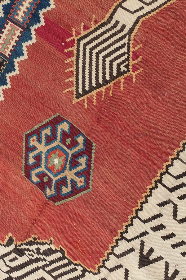 Persian Qashqai of Lion Kilim at Essie Carpets, Mayfair London