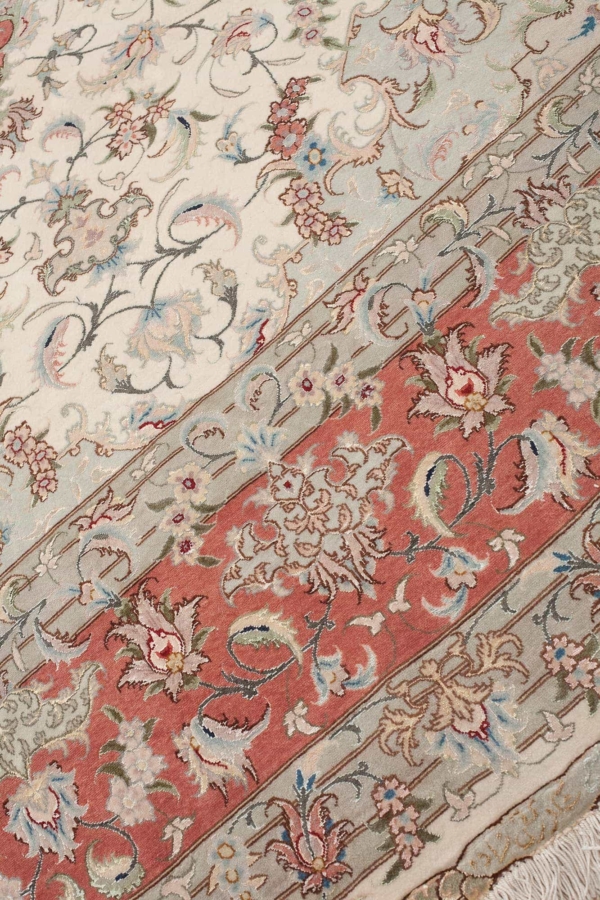 Signed Fine Tabriz  Carpet at Essie Carpets, Mayfair London