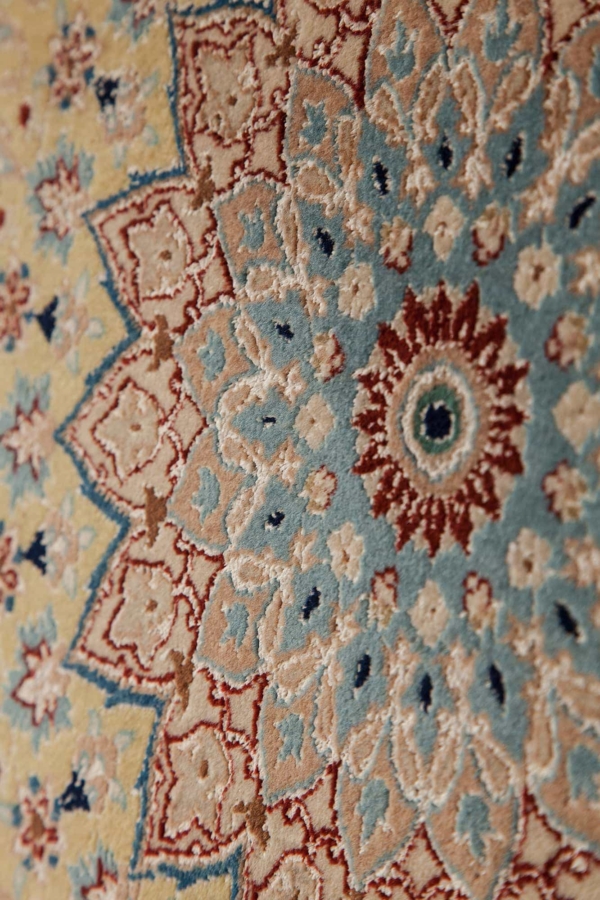 Fine Round Persian Nain Carpet at Essie Carpets, Mayfair London