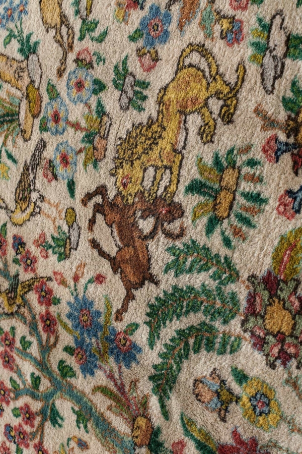 Old Very Fine Persian Tabriz Signed Carpet at Essie Carpets, Mayfair London