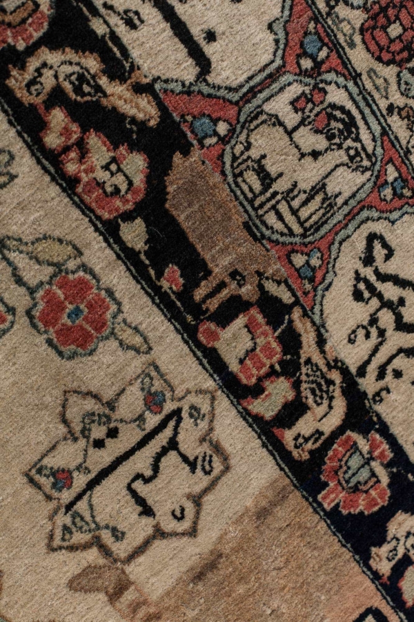 Persian Esfahan Pictorial Rug at Essie Carpets, Mayfair London