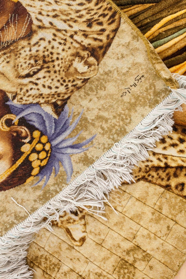 Cleopatra Persian Tabriz Signed Carpet at Essie Carpets, Mayfair London