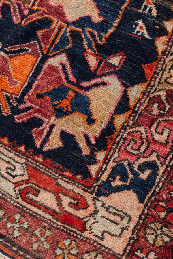 Old Caucasian Karabakh Runner/Gallery Runner at Essie Carpets, Mayfair London