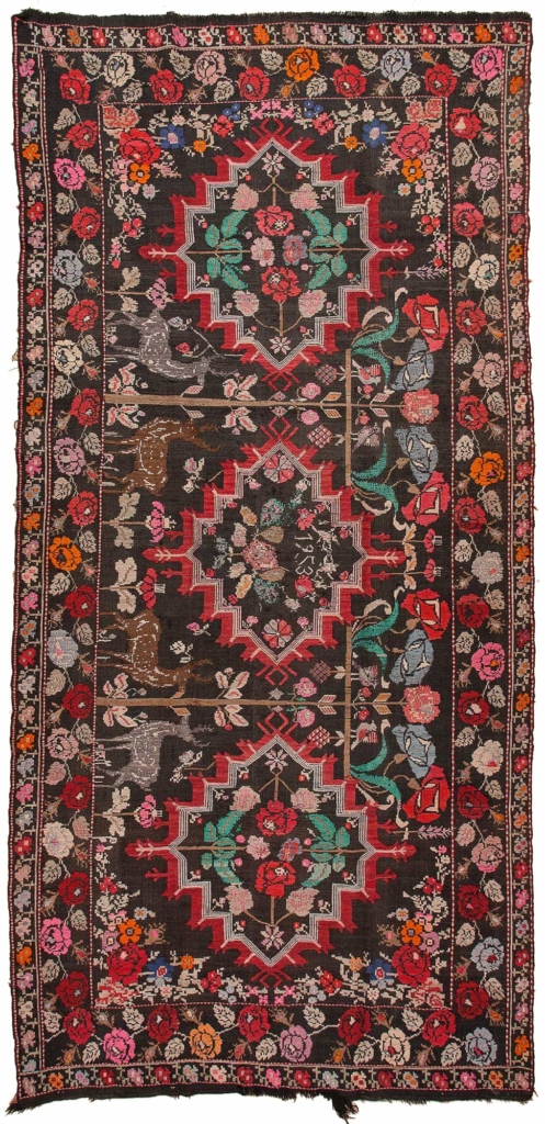 Russian Dated Kilim at Essie Carpets, Mayfair London
