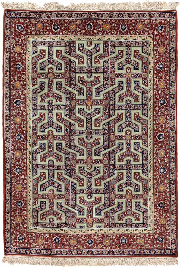 Unusual Fine Persian Esfahan Rug at Essie Carpets, Mayfair London