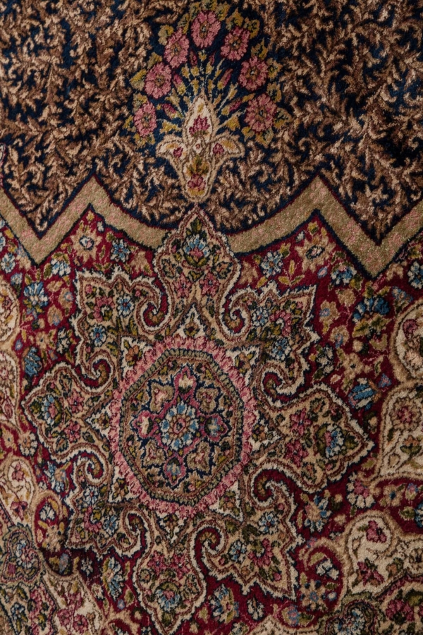 Fine Old Persian Kerman Carpet at Essie Carpets, Mayfair London