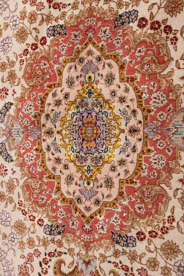 Delightful Signed Persian Tabriz Carpet Rug at Essie Carpets, Mayfair London