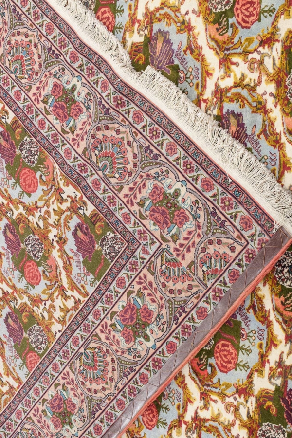 Gol Farangi sannandaj Carpet at Essie Carpets, Mayfair London