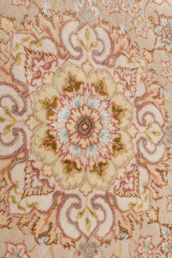 Round Fine Persian Tabriz Rug at Essie Carpets, Mayfair London