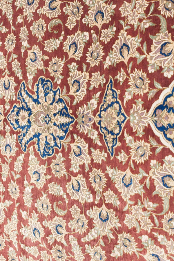 Very Fine Persian Qum Signed Carpet at Essie Carpets, Mayfair London