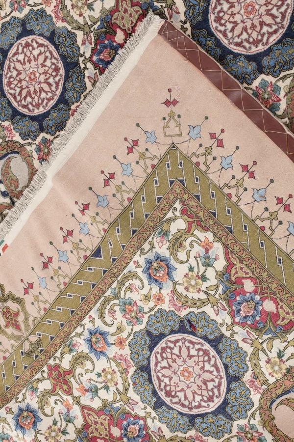 Very Fine Signed Persian Esfahan Rug at Essie Carpets, Mayfair London
