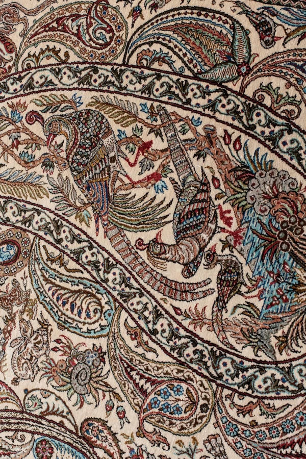 Exquisite Fine Signed Qum Rug at Essie Carpets, Mayfair London
