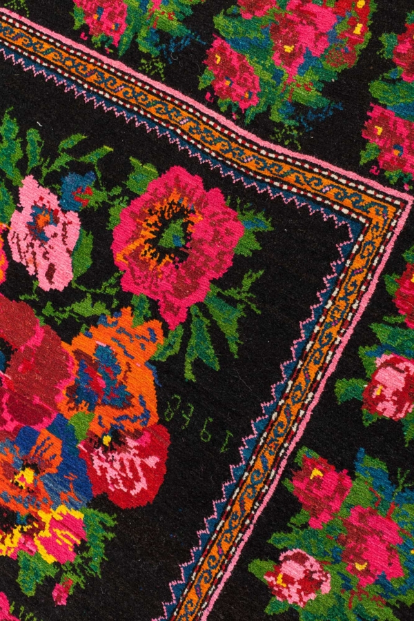Dated  Russian Karabakh Gol Farangi Rug at Essie Carpets, Mayfair London