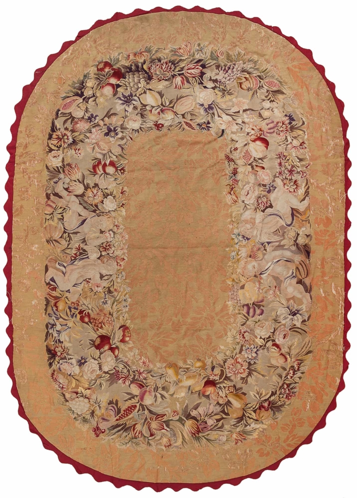 Oval French Tapestry Tapestry at Essie Carpets, Mayfair London