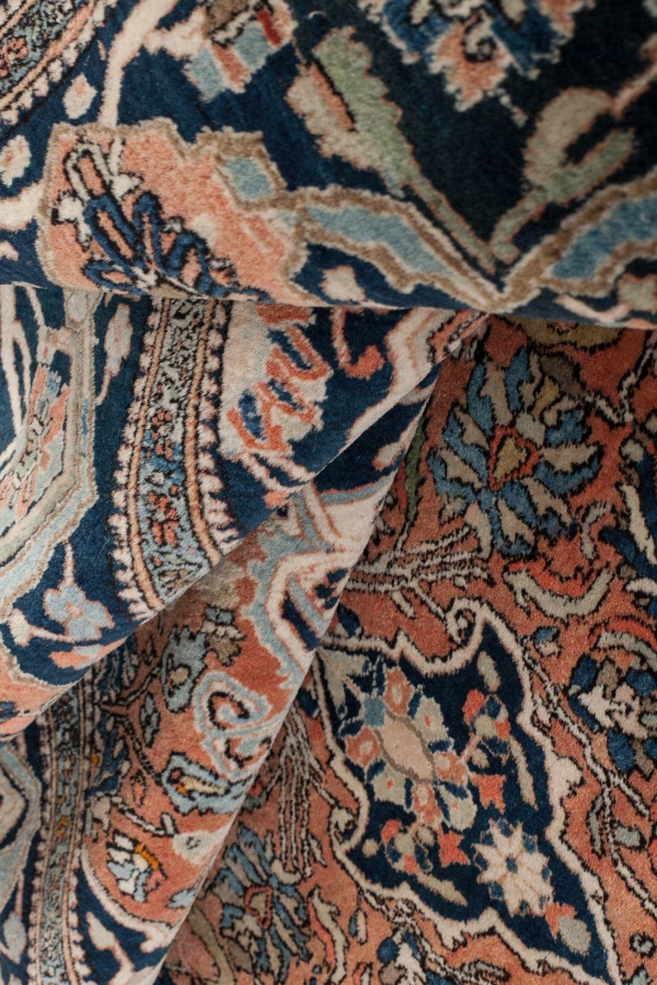 Antique Old Persian Kashan  Rug at Essie Carpets, Mayfair London
