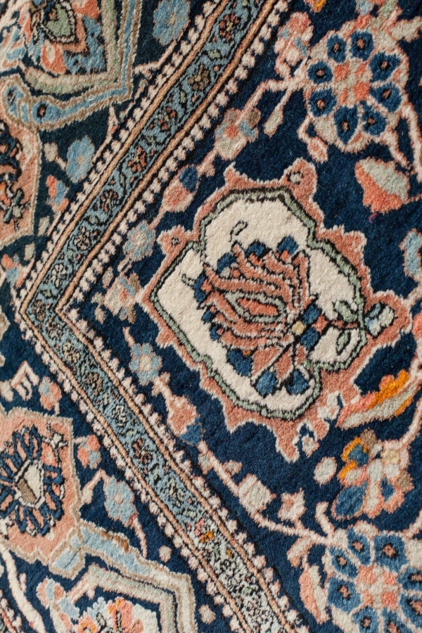 Antique Old Persian Kashan  Rug at Essie Carpets, Mayfair London