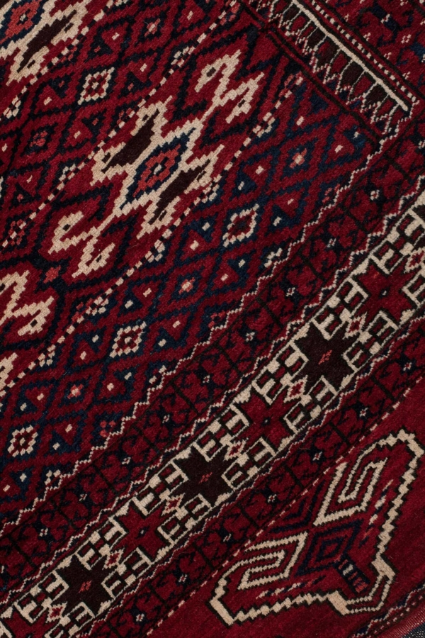 Old Yomut Turkmen Rug at Essie Carpets, Mayfair London