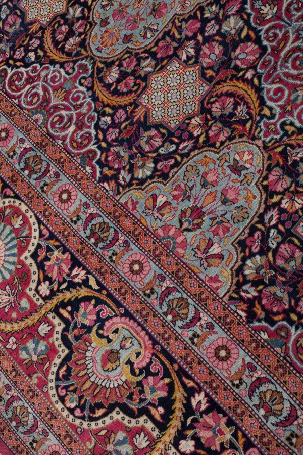 Fine Persian Kashan Carpet at Essie Carpets, Mayfair London