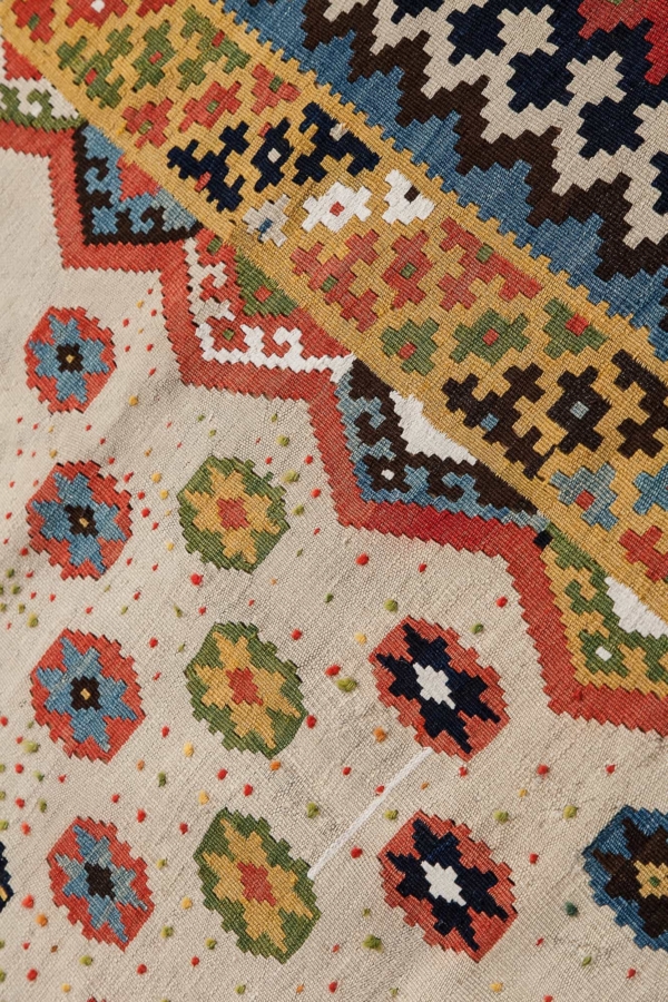 Fine Antique Persian Qashqai Rug at Essie Carpets, Mayfair London