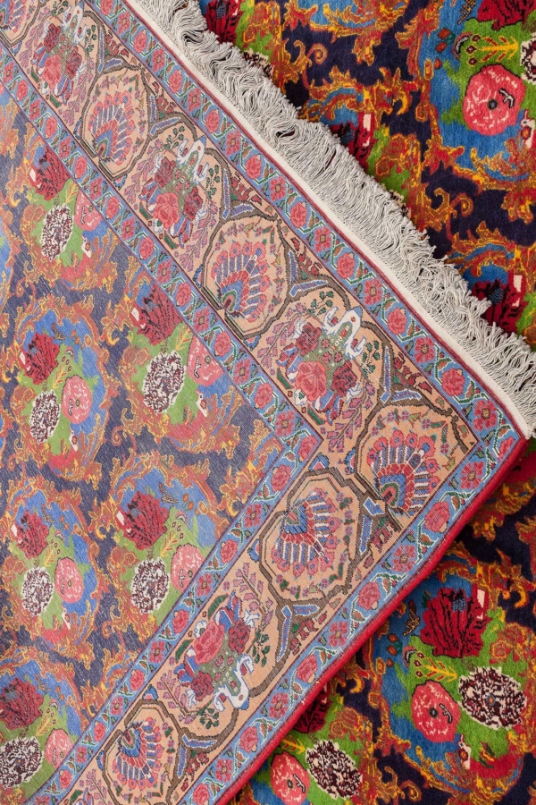 Colourful Persian Gol Farangi Style Carpet at Essie Carpets, Mayfair London