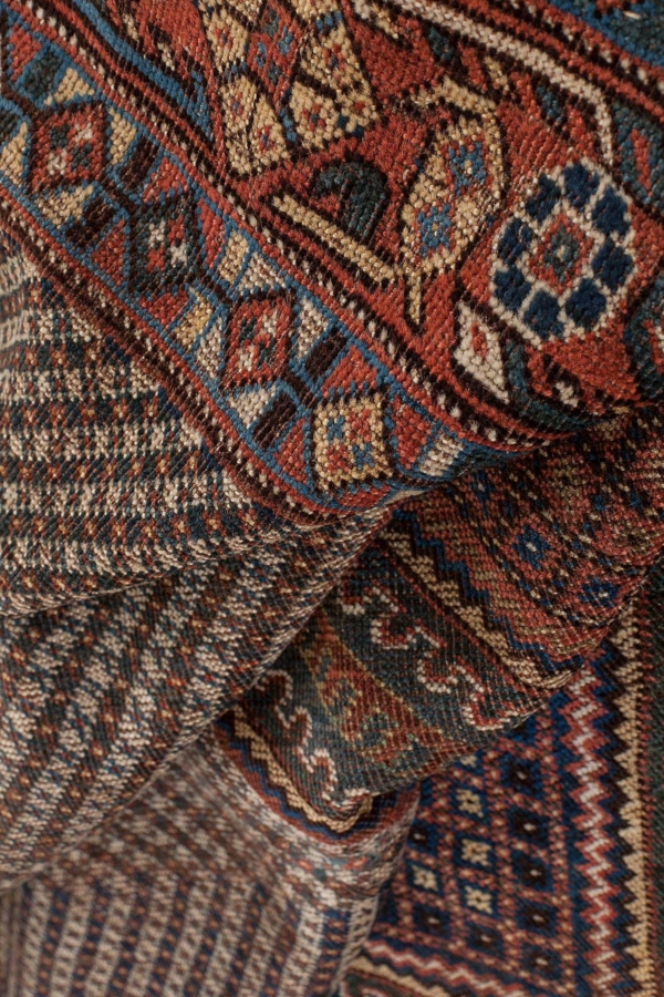 Antique Qashqai Rug at Essie Carpets, Mayfair London