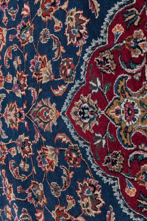 Very Fine Old Persian Mashad Saber Signed Carpet at Essie Carpets, Mayfair London