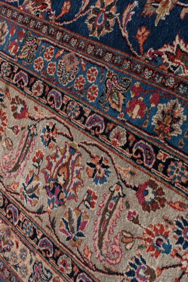 Very Fine Old Persian Mashad Saber Signed Carpet at Essie Carpets, Mayfair London