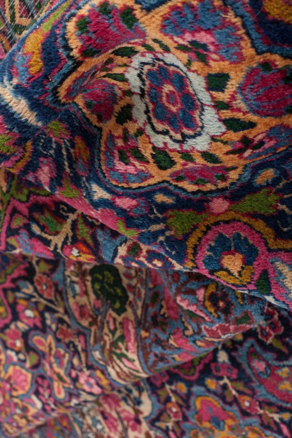 Old Persian Kerman Carpet at Essie Carpets, Mayfair London
