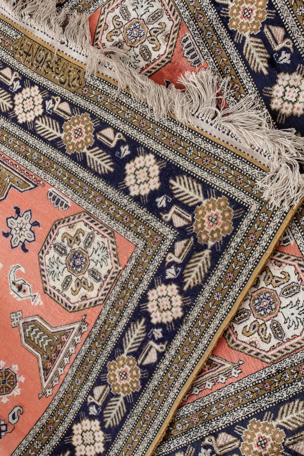 Signed Persian Qum Rug at Essie Carpets, Mayfair London